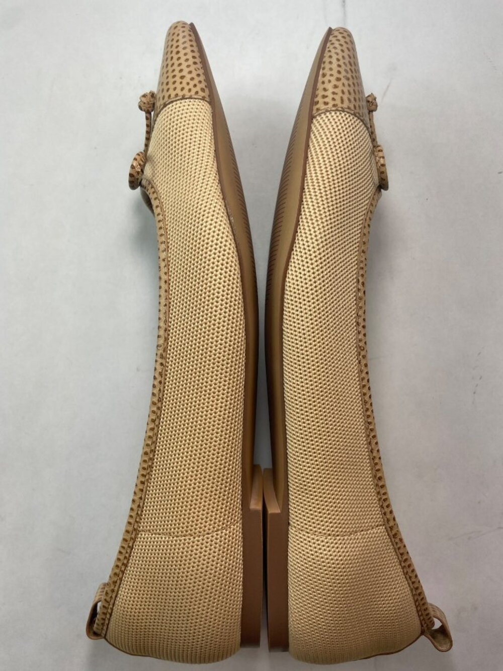 Eric Javits Parris Flats Peanut Perforated Leather Slip-On Shoes Sz 9.5 $245 NWT - Picture 8 of 11